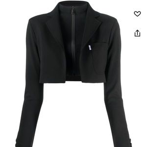 Coperni Hybrid cropped tailor jacket - black - xsmall